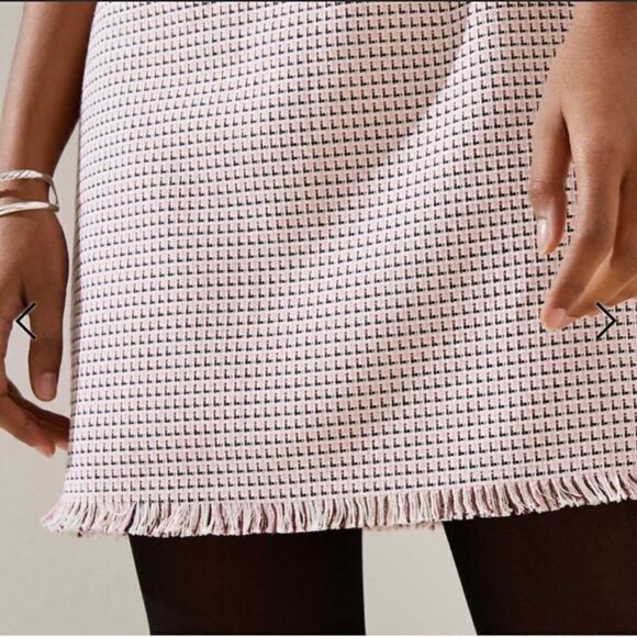 Loft pink Tweed dress - Picture 3 of 10
